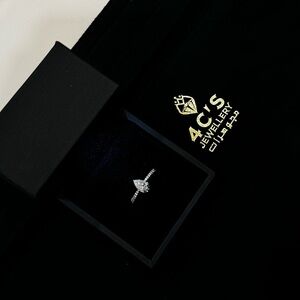 Pear Lab Grown Engagement Ring